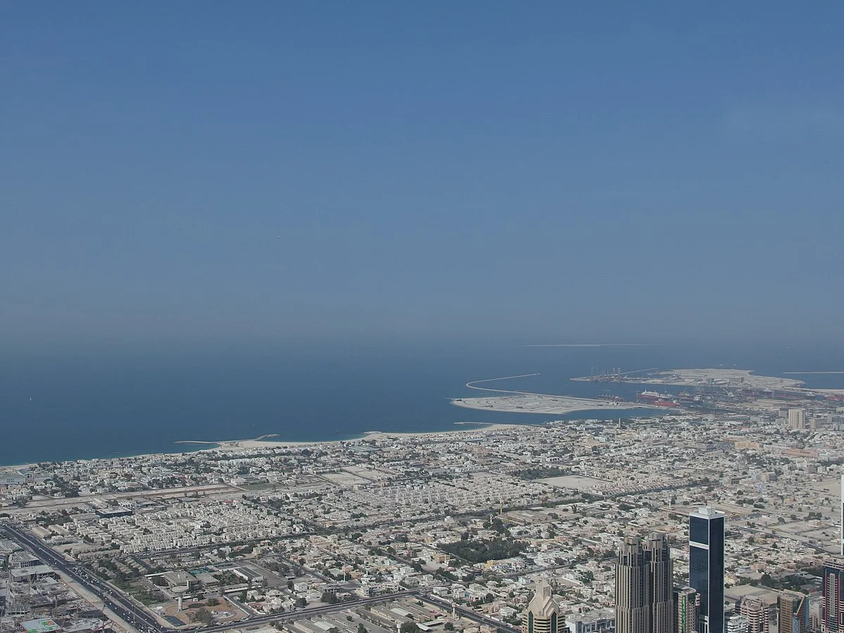 Бурдж-Халифа вид сверху